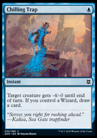 (050/280) Magic The Gathering Zendikar Rising Single: Chilling Trap Holo Common