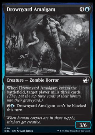 (050) Magic The Gathering Innistrad: Double Feature Single: Drownyard Amalgam Holo Common