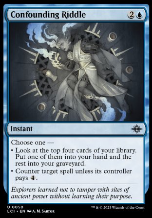 (050) Magic The Gathering The Lost Caverns of Ixalan Single: Confounding Riddle Holo Uncommon