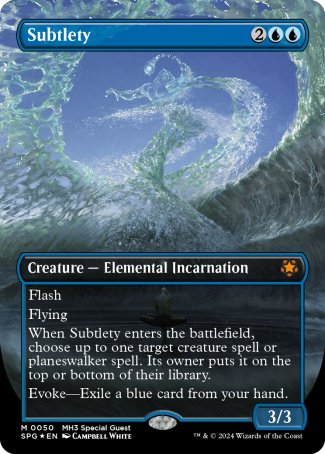 (050) Magic The Gathering Special Guests Single: Subtlety (Textured Foil) Holo Mythic
