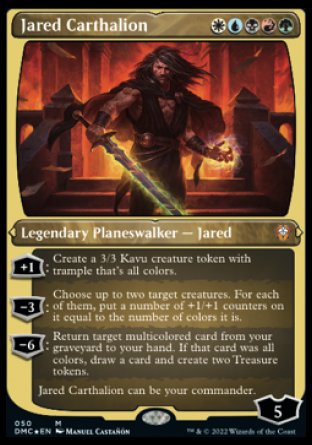 (050) Magic The Gathering Commander: Dominaria United: Extras Single: Jared Carthalion Holo Mythic