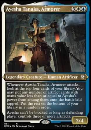 (051) Magic The Gathering Commander: Dominaria United: Extras Single: Ayesha Tanaka, Armorer Holo Rare