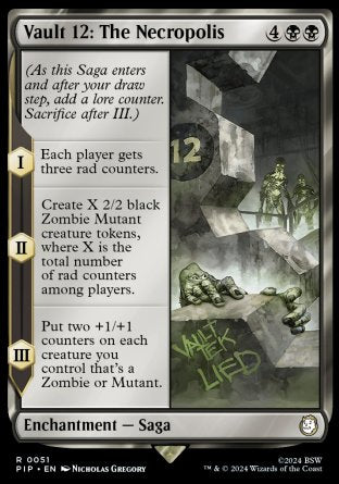 (051) Magic The Gathering Universes Beyond: Fallout Single: Vault 12: The Necropolis Rare