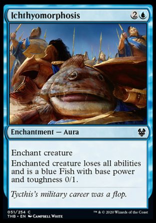 (051/254) Magic The Gathering Theros Beyond Death Single: Ichthyomorphosis Holo Common