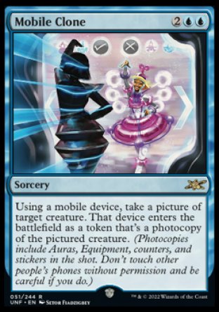 (051) Magic The Gathering Unfinity Single: Mobile Clone Rare
