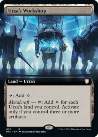 (051) Magic The Gathering Commander: The Brothers' War: Extras Single: Urza's Workshop (V.2) Rare