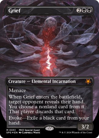 (051) Magic The Gathering Special Guests Single: Grief (Textured Foil) Holo Mythic