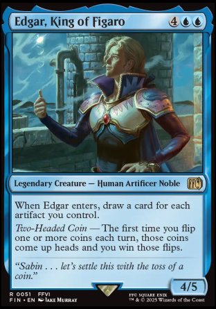 (051) Magic The Gathering Magic: The Gathering - FINAL FANTASY: Promos Single: Edgar, King of Figaro Holo Rare