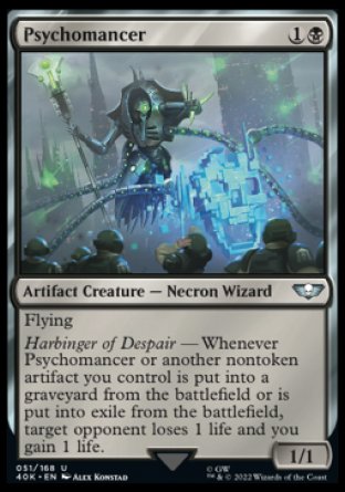 (051) Magic The Gathering Universes Beyond: Warhammer 40000 Single: Psychomancer Holo Uncommon