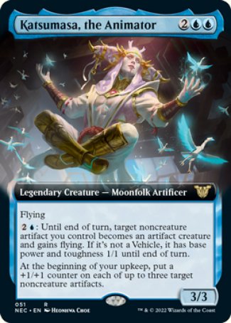 (051) Magic The Gathering Commander: Kamigawa: Neon Dynasty Single: Katsumasa, the Animator (V.2) Rare
