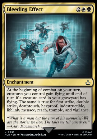 (051) Magic The Gathering Universes Beyond: Assassin's Creed Single: Bleeding Effect Uncommon