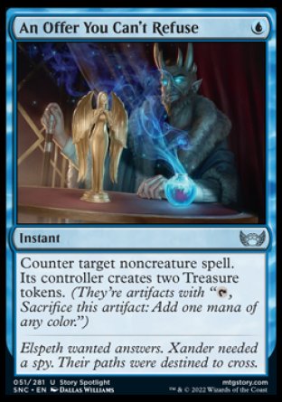 (051) Magic The Gathering Streets of New Capenna Single: An Offer You Can't Refuse Holo Uncommon