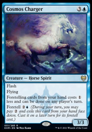 (051) Magic The Gathering Kaldheim: Promos Single: Cosmos Charger (V.1) Holo Rare