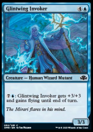 (052) Magic The Gathering Dominaria Remastered Single: Glintwing Invoker Holo Common