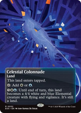 (052) Magic The Gathering Stellar Sights Single: Celestial Colonnade (V.2) Rare