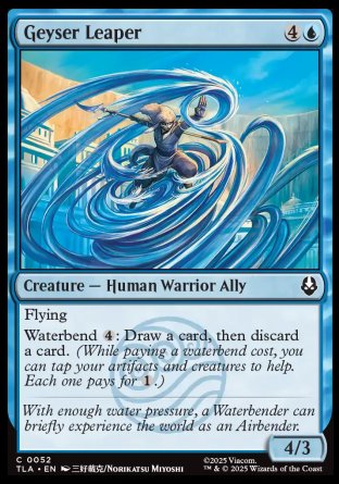(052) Magic The Gathering Magic: The Gathering | Avatar: The Last Airbender Single: Geyser Leaper Holo Common