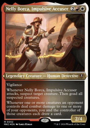 (052) Magic The Gathering Commander: Murders at Karlov Manor: Extras Single: Nelly Borca, Impulsive Accuser (V.2) Special