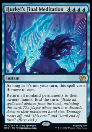 (052) Magic The Gathering The Brothers' War Single: Hurkyl's Final Meditation Holo Rare