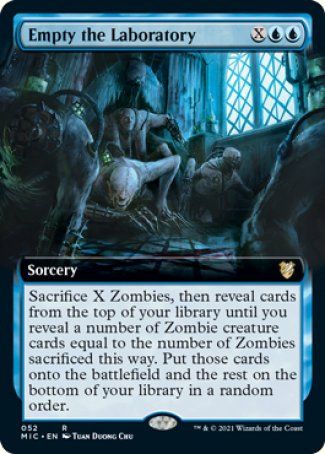 (052) Magic The Gathering Commander: Innistrad: Midnight Hunt Single: Empty the Laboratory (V.2) Rare