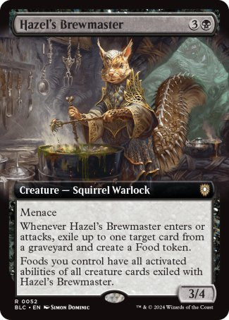 (052) Magic The Gathering Commander: Bloomburrow: Extras Single: Hazel's Brewmaster Rare