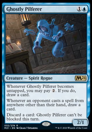 (052) Magic The Gathering Core 2021: Promos Single: Ghostly Pilferer (V.1) Holo Rare