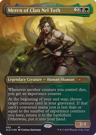 (052) Magic The Gathering Secret Lair Drop Series Single: Meren of Clan Nel Toth Holo Mythic
