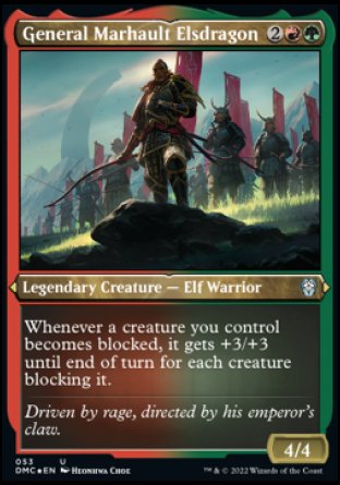 (053) Magic The Gathering Commander: Dominaria United: Extras Single: General Marhault Elsdragon Holo Uncommon