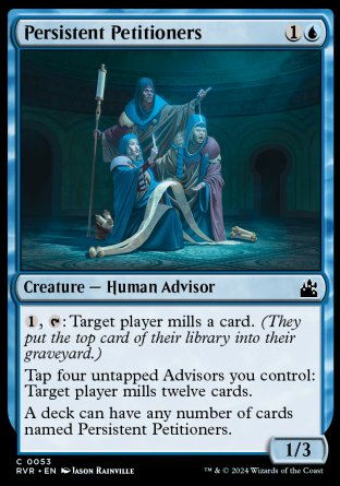 (053) Magic The Gathering Ravnica Remastered Single: Persistent Petitioners Common