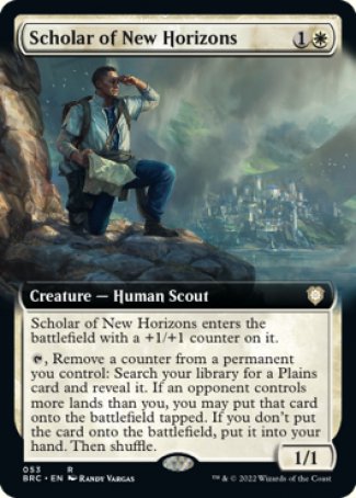 (053) Magic The Gathering Commander: The Brothers' War: Extras Single: Scholar of New Horizons Rare