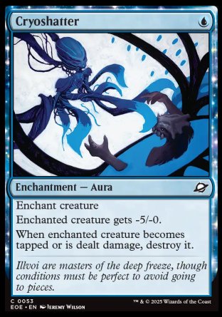 (053) Magic The Gathering Edge of Eternities Single: Cryoshatter Holo Common