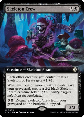 (053) Magic The Gathering Commander: The Lost Caverns of Ixalan: Extras Single: Skeleton Crew Rare