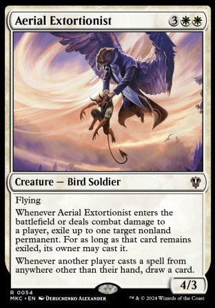 (054) Magic The Gathering Commander: Murders at Karlov Manor Single: Aerial Extortionist Rare