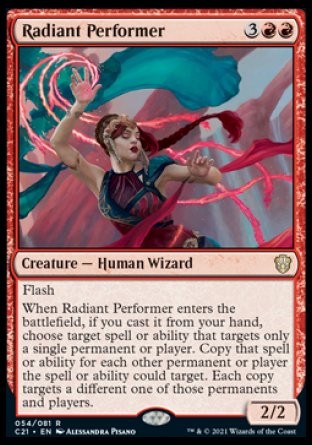 (054) Magic The Gathering Commander: Strixhaven Single: Radiant Performer Rare
