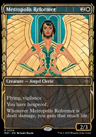 (054) Magic The Gathering March of the Machine: The Aftermath: Extras Single: Metropolis Reformer (V.1) Holo Rare
