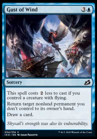 (054/274) Magic The Gathering Ikoria: Lair of Behemoths Single: Gust of Wind Common