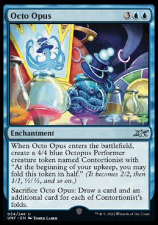 (054) Magic The Gathering Unfinity Single: Octo Opus Holo Uncommon