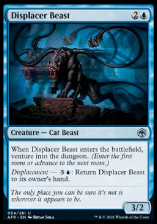 (054) Magic The Gathering Adventures in the Forgotten Realms Single: Displacer Beast Holo Uncommon