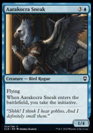 (054) Magic The Gathering Commander Legends: Battle for Baldur's Gate Single: Aarakocra Sneak Holo Common