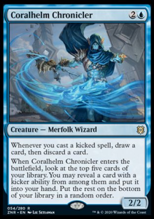 (054) Magic The Gathering Zendikar Rising: Promos Single: Coralhelm Chronicler (V.2) Rare