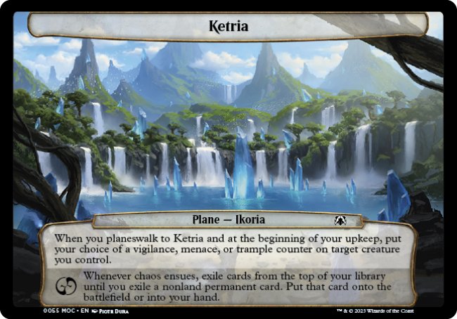 (055) Magic The Gathering Commander: March of the Machine Single: Ketria Common
