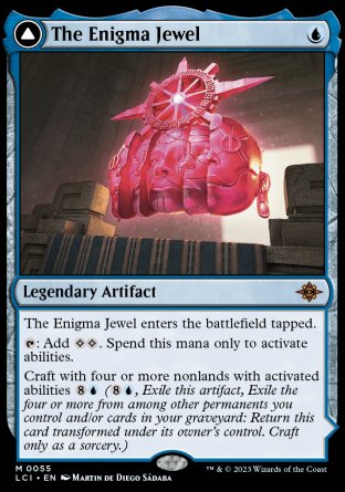 (055) Magic The Gathering The Lost Caverns of Ixalan Single: The Enigma Jewel // Locus of Enlightenment Holo Mythic