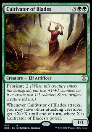 (055) Magic The Gathering Commander: Kaldheim Single: Cultivator of Blades Rare