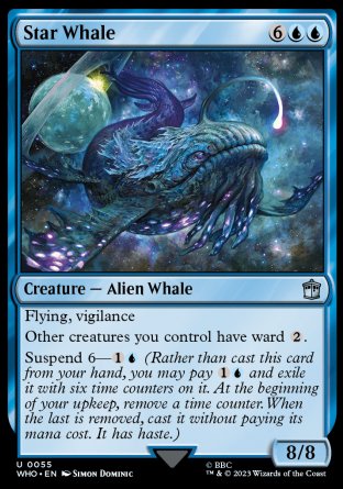 (055) Magic The Gathering Universes Beyond: Doctor Who Single: Star Whale Holo Uncommon