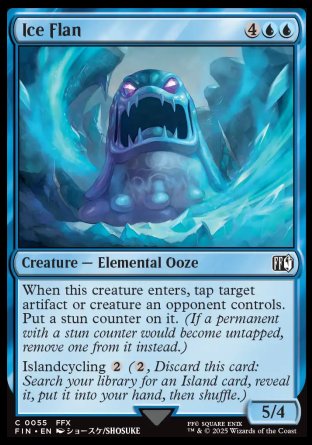 (055) Magic The Gathering Magic: The Gathering - FINAL FANTASY Single: Ice Flan Holo Common