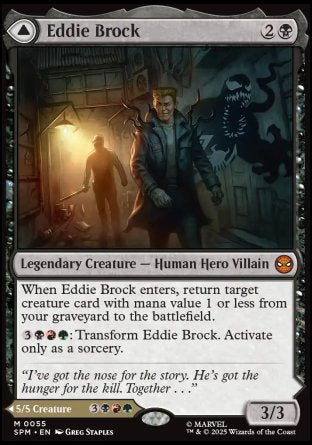 (055) Magic The Gathering Magic: The Gathering | Marvel's Spider-Man Single: Eddie Brock // Venom, Lethal Protector Holo Mythic