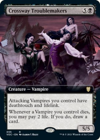 (055) Magic The Gathering Commander: Innistrad: Crimson Vow Single: Crossway Troublemakers (V.2) Rare