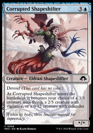 (056) Magic The Gathering Modern Horizons 3 Single: Corrupted Shapeshifter Common