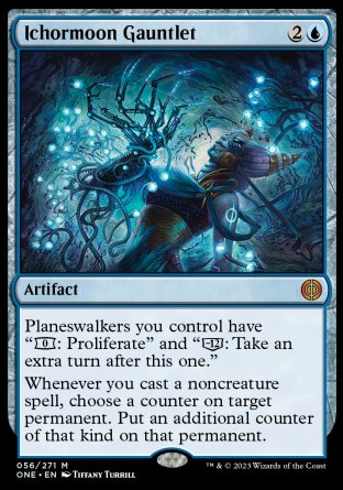 (056) Magic The Gathering Phyrexia: All Will Be One Single: Ichormoon Gauntlet Holo Mythic