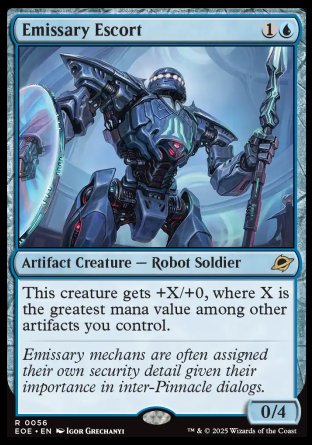 (056) Magic The Gathering Edge of Eternities Single: Emissary Escort Rare