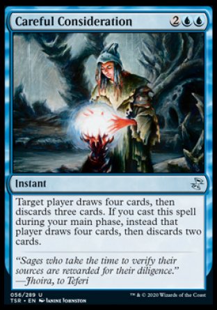 (056/289) Magic The Gathering Time Spiral Remastered Single: Careful Consideration Uncommon